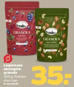 Netto Løgismose økologisk granola tilbud