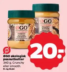 Netto ØGO økologisk peanutbutter tilbud