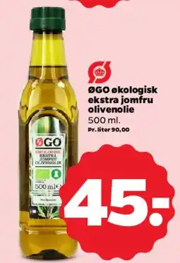 Netto ØGO økologisk ekstra jomfru olivenolie tilbud