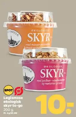 Netto Løgismose økologisk skyr to-go tilbud