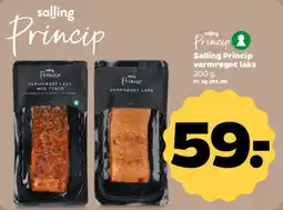 Netto Salling Princip varmrøget laks tilbud