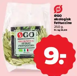 Netto ØGO økologisk fettuccine tilbud