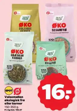 Netto ValsøMøllen økologiske frø / kerner tilbud