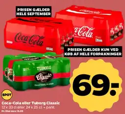 Netto Coca‑Cola eller Tuborg Classic tilbud