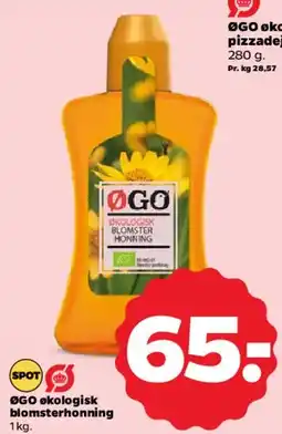 Netto ØGO økologisk blomsterhonning tilbud