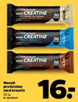 Netto Murph proteinbar med kreatin tilbud