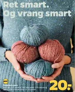 Netto Tweedmix garn tilbud