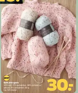 Netto Soft dot-garn tilbud
