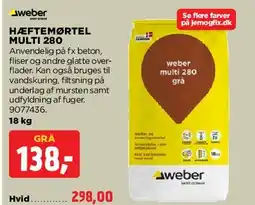 jem & fix Hæftemørtel Multi 280 tilbud