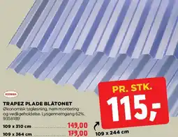 jem & fix Trapez plade blåtonet tilbud