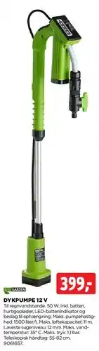 jem & fix DYKPUMPE 12 V tilbud