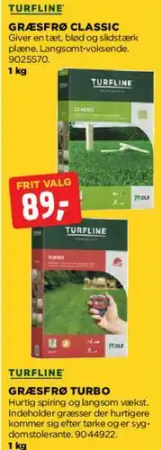 jem & fix Turfline græsfrø tilbud