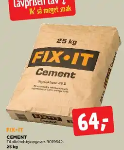 jem & fix FIX-IT Cement 25 kg tilbud
