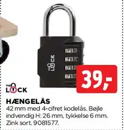 jem & fix Hængelås tilbud