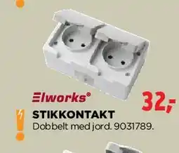 jem & fix STIKKONTAKT (dobbelt) tilbud