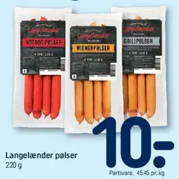 REMA 1000 Langelænder pølser tilbud