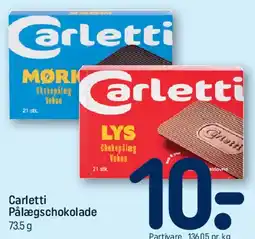 REMA 1000 Carletti Pålægschokolade tilbud
