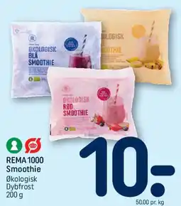 REMA 1000 Økologisk smoothie tilbud