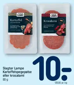 REMA 1000 Slagter Lampe - pålæg tilbud