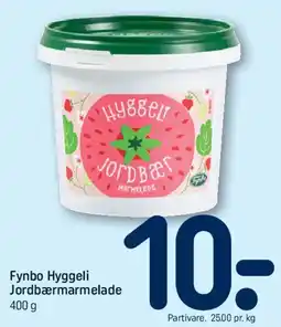 REMA 1000 Fynbo Hyggeli Jordbærmarmelade tilbud