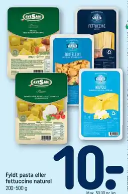 REMA 1000 Fyldt pasta eller fettuccine naturel tilbud