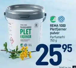 REMA 1000 Pletfjerner pulver (Parfumefri) tilbud