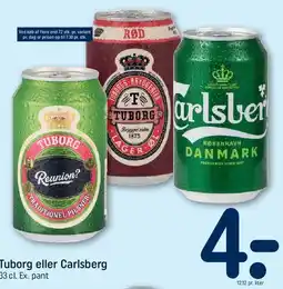 REMA 1000 Tuborg eller Carlsberg tilbud