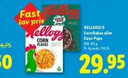 Lidl KELLOGG'S Cornflakes eller Coco Pops tilbud