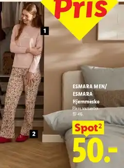 Lidl ESMARA Hjemmesko tilbud