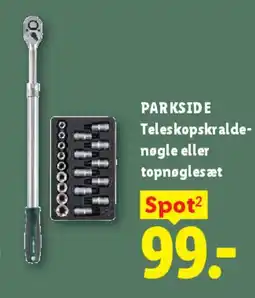 Lidl PARKSIDE Teleskop-/topnøglesæt tilbud