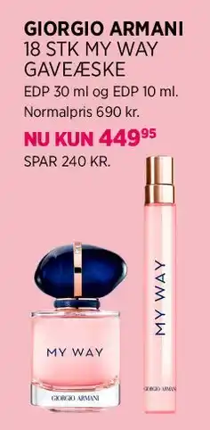 Salling Giorgio Armani My Way Gaveæske tilbud