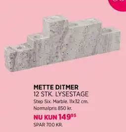 Salling METTE DITMER 12 STK. LYSestage tilbud
