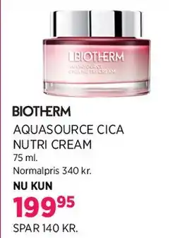 Salling AQUASOURCE CICA NUIT CREAM tilbud