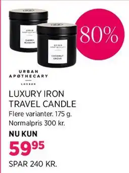 Salling Luxury Iron Travel Candle tilbud