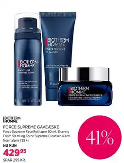 Salling Biotherm Homme Force Supreme Gaveæske tilbud