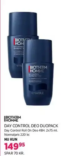 Salling Biotherm Homme Day Control Deo Duopack tilbud