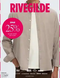 Salling RIVEGILDE — Spar 25% på det meste tøj til ham tilbud