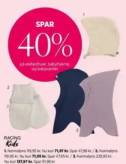 Salling Elefanthuer, babyhjelme og babyvanter tilbud