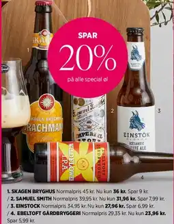 Salling Specialøl - SPAR 20% tilbud