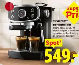 Lidl Silvercrest Espressomaskine tilbud