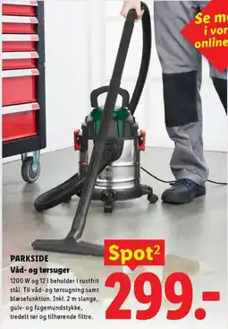 Lidl Parkside Våd- og tørsuger tilbud