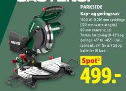 Lidl Parkside Kap- og geringssav tilbud