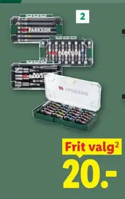 Lidl Parkside Bits- eller topnøglesæt tilbud