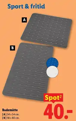 Lidl Sport & fritid Badematte tilbud