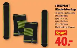 Lidl SensiPlast Håndledsbandage tilbud