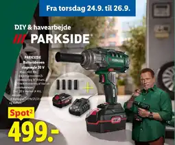 Lidl Parkside batteridrevet slagnøgle 20 V tilbud