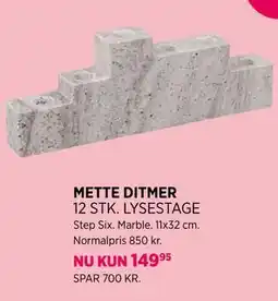 Salling METTE DITMER 12 STK. LYSESTAGE tilbud