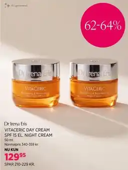 Salling VITACERIC DAY CREAM SPF 15 EL. NIGHT CREAM tilbud