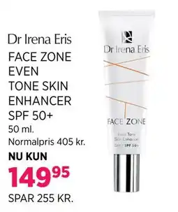 Salling FACE ZONE EVEN TONE SKIN ENHANCER SPF 50+ tilbud