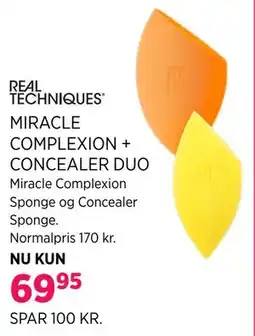 Salling REAL TECHNIQUES MIRACLE COMPLEXION + CONCEALER DUO tilbud